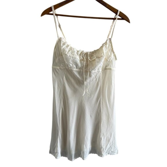 Y2k 2002 Victoria’s Secret Size Medium 100% Silk Milkmaid Coquette Lingerie